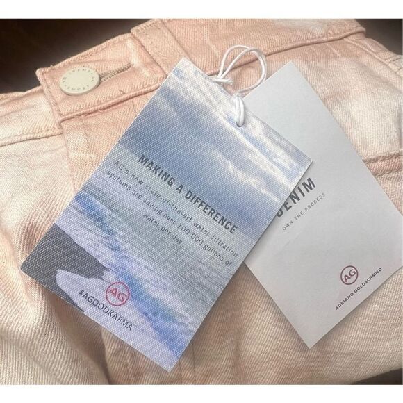 AG Alexxis Crop Straight Jean in Tie Dye Mauve Orchid NWT Size 27 - Picture 13 of 14